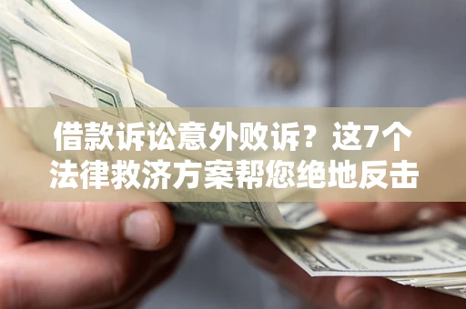 北京借款诉讼意外败诉？这7个法律救济方案帮您绝地反击！