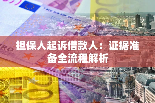 北京担保人起诉借款人：证据准备全流程解析