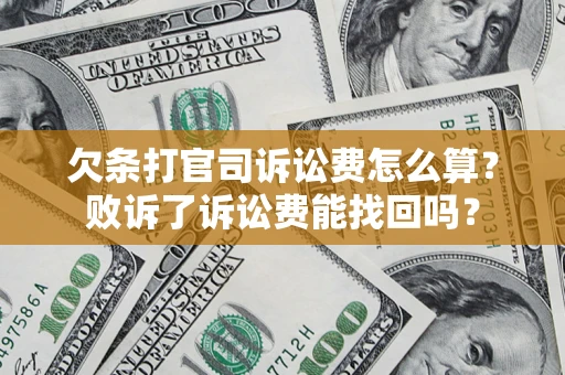 北京欠条打官司诉讼费怎么算？败诉了诉讼费能找回吗？