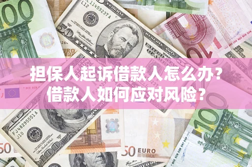 北京担保人起诉借款人怎么办？借款人如何应对风险？