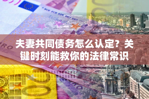 北京夫妻共同债务怎么认定？关键时刻能救你的法律常识