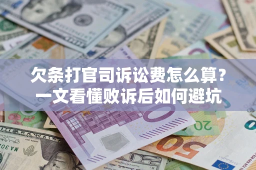 北京欠条打官司诉讼费怎么算？一文看懂败诉后如何避坑