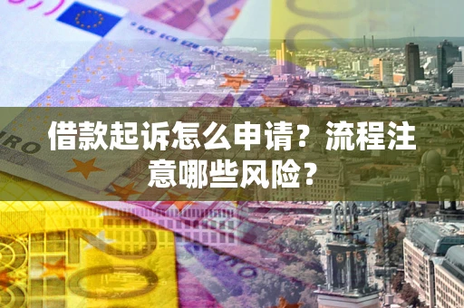 北京借款起诉怎么申请？流程注意哪些风险？