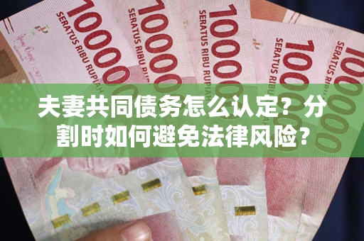 北京夫妻共同债务怎么认定？分割时如何避免法律风险？